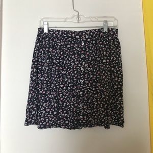 Floral mini skirt